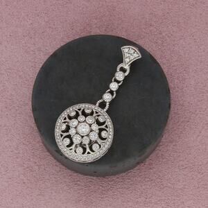 ⚡️reserved⚡️ judith ripka sterling silver diamonique cz enhancer pendant